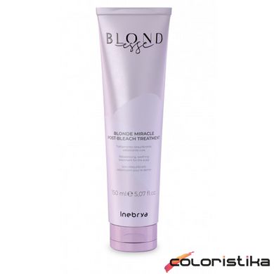 Крем-догляд для лікування після освітлення волосся Inebrya Blonde Miracle Post-bleach Treatment 150 мл