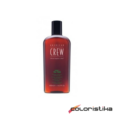 Шампунь American Crew 3 IN 1 Tea Tree Shampoo 450 мл