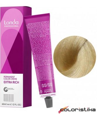 Фарба для волосся Londa Professional PERMANENT COLOR 10/0 Дуже яскравий блондин 60 мл