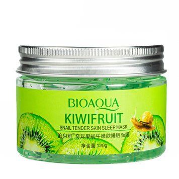 Нічна маска для обличчя гелева зволожуюча Bioaqua Kiwifruit Snail Tender Skin BQY6032