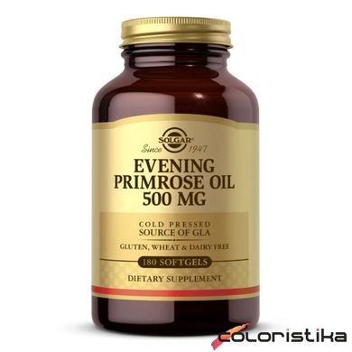 Олія вечірньої примули Solgar Evening Primrose Oil 500mg - 180 softgels