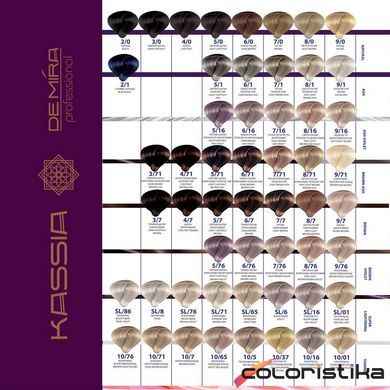 Фарба для волосся DeMira Professional Kassia Cream Hair Color 5/34 90 мл