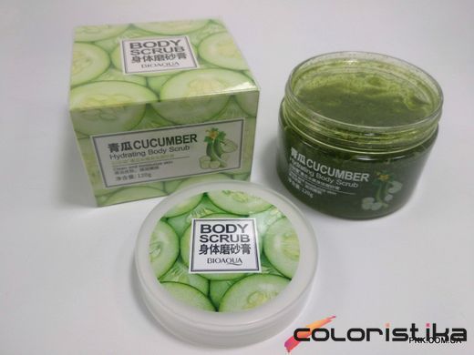 Скраб для тіла BIOAQUA Body Scrub Cucumber з екстрактом огірка зволожуючий 120 г BQY8631