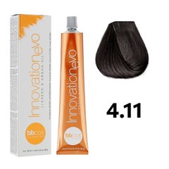 Фарба для волосся BBcos Innovation Evo 4.11 каштановий натуральний інтенсивний попелястий 100 мл