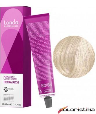 Краска для волос Londa Professional PERMANENT COLOR 10/1 Яркий пепельный блондин 60 мл