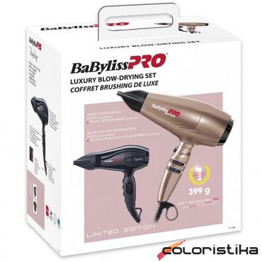 Фен для волос в наборе BaByliss Pro Rapido Gold Rose 2200 Вт и BAMBINO 1200 Вт P1168E