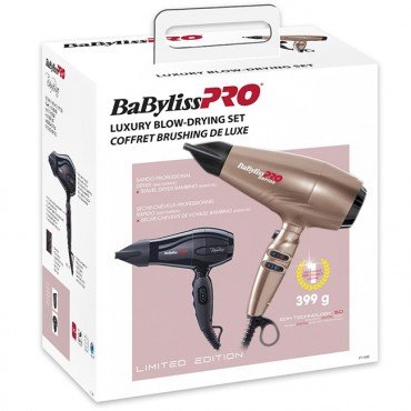 Фен для волосся в наборі BaByliss Pro Rapido Gold Rose 2200 Вт і BAMBINO 1200 Вт P1168E