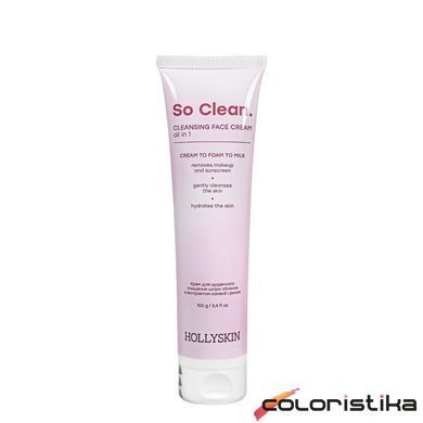 Крем для очищения кожи лица Hollyskin So Clean с экстрактом риса 100 мл