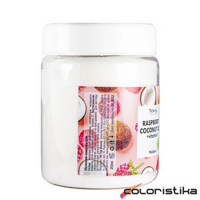 Масло для тела и волос кокосовое Top Beauty с витамином Е и ароматом малины 250 мл