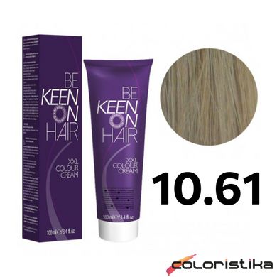 Краска для волос Keen Color Cream 10.61 ультра-светлый блондин фиолетово пепельный 100 мл