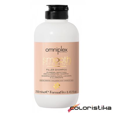 Живильний шампунь для розгладжування та відновлення волосся FarmaVita Omniplex Smooth Experience Filler Shampoo 250 мл