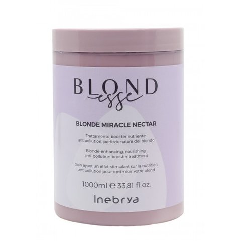 Маска для волос интенсивная питательная для блонда Inebrya Blondesse Miracle Nectar 1000 мл