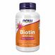 Биотин витамины для волос Now Foods Biotin 5000 мкг 120 капсул