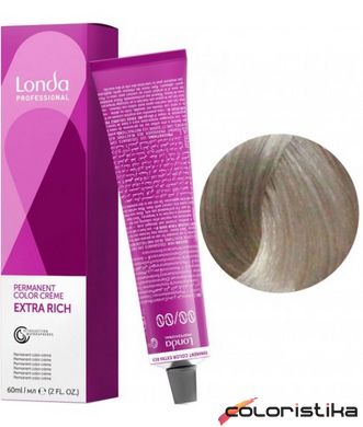 Фарба для волосся Londa Professional PERMANENT COLOR 10/16 Яскравий блонд попелясто-фіолетовий 60 мл