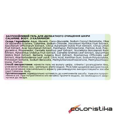 Гель для очищения лица и тела Hollyskin Calamine.Body, с каламином 250 ml