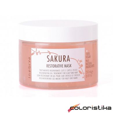 Маска для відновлення волосся гелева Inebrya Sakura Restorative Mask 250 мл