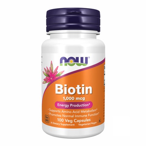 Біотин вітаміни для волосся Now Foods Biotin 1000 мкг 100 капсул