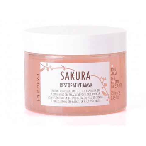 Маска для восстановления волос гелевая Inebrya Sakura Restorative Mask 250 мл