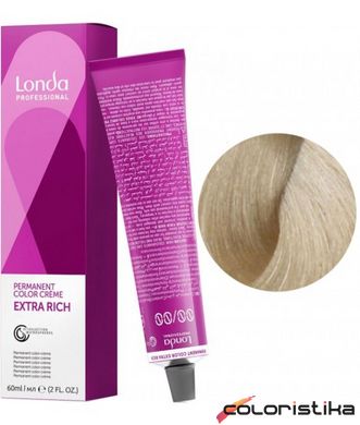 Краска для волос Londa Professional PERMANENT COLOR 10/38 Очень яркий золотисто-жемчужный блондин 60 мл