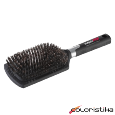 Щетка для волос BaByliss PRO массажная с натуральной щетиной, 13 рядов