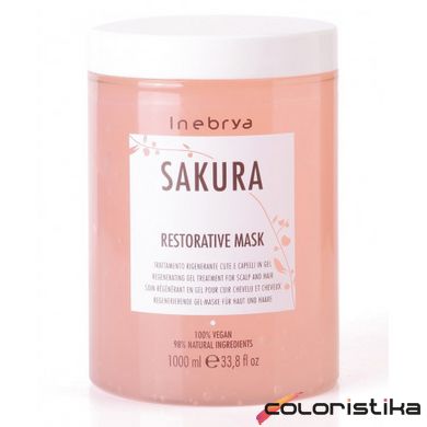 Маска для відновлення волосся гелева Inebrya Sakura Restorative Mask 1000 мл