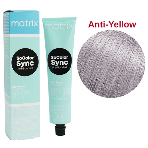 Безаммиачная краска для волос Matrix SoColor Sync Pre-Bonded Fast Neutralizing нейтрализация желтого тона 90 мл