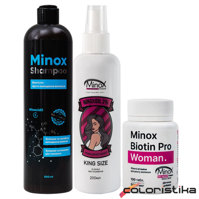 Комплекс для росту та відновлення волосся Minox Rapunzel (500 ml + 200 ml)