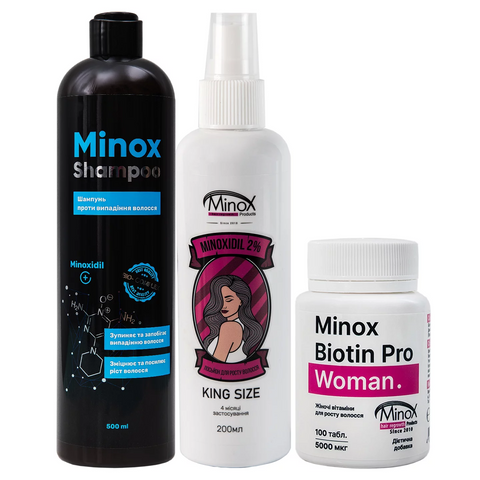 Комплекс для росту та відновлення волосся Minox Rapunzel (500 ml + 200 ml)