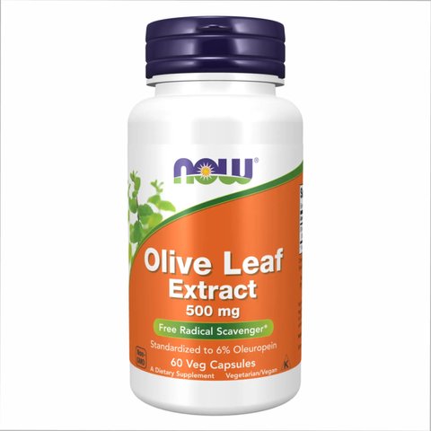 Экстракт оливковых листьев Now Foods Olive Leaf Extract 500 mg - 60 veg caps