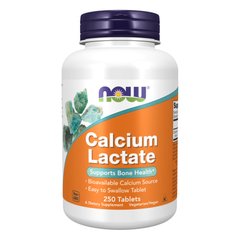 Вітаміни лактат кальцію Now Foods Calcium Lactate - 250 tabs