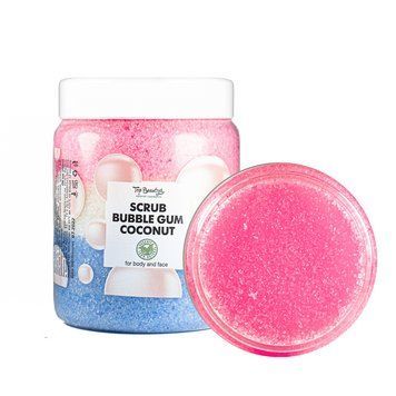 Скраб для лица и тела Top Beauty Bubble Gum с ароматом жвачки и кокосовым маслом 250 мл