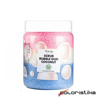 Скраб для обличчя та тіла Top Beauty Bubble Gum з ароматом жуйки та кокосовим маслом 250 мл