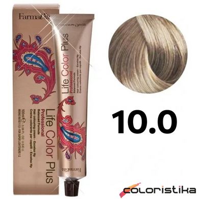 Краска для волос FarmaVita Life Color Plus 10.0 платиновый блондин 100 мл