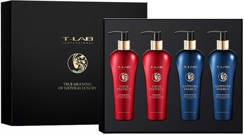 Набор для волос T-LAB Professional Sapphire Energy + Total Protect Love set