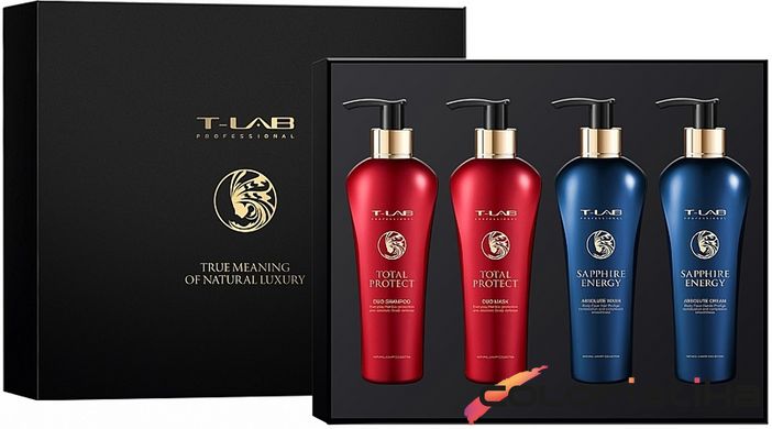 Набір для волосся T-LAB Professional Sapphire Energy + Total Protect Love set