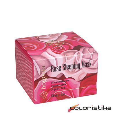 Маска для шкіри обличчя нічна зволожуюча Bogenia Rose Sleeping Mask BG328(001)