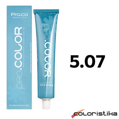 Краска для волос Pro.Co Pro.Color 5.07 каштановый светлый табачный 100 мл