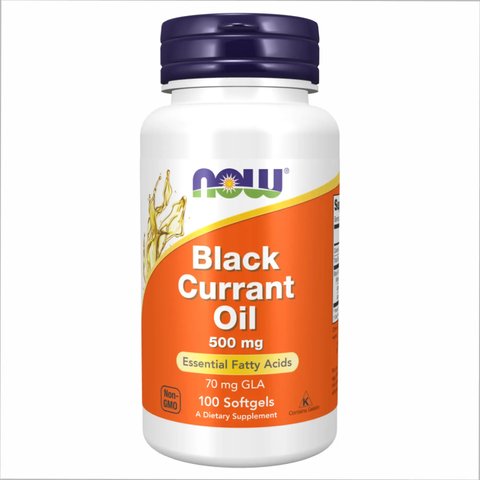 Масло чорної смородини Now Foods Black Currant Oil 500mg - 100 sgels