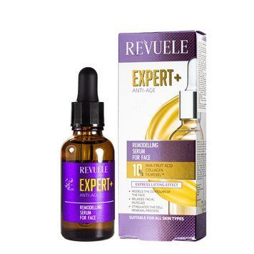 Сироватка для обличчя Revuele Expert+ Remodelling Face Serum Anti-Ageing Collagen 30 мл