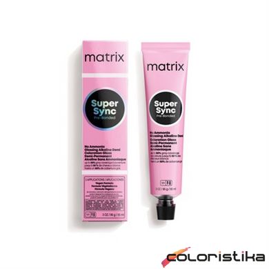 Безаміачна фарба для волосся Matrix SoColor Sync Pre-Bonded Alkaline 4A Шатен попелястий 90 мл