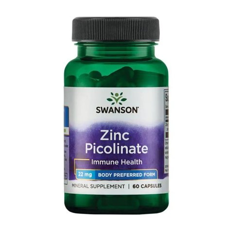 Цинк піколінат Swanson Zinc Picolinate 22 мг - 60 капсул