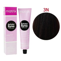 Безаміачна фарба для волосся Matrix SoColor Sync Pre-Bonded Alkaline 3N Темний шатен натуральний 90 мл