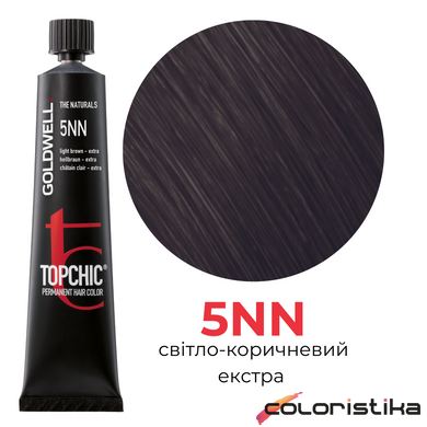 Професійна фарба для волосся Goldwell Topchic 60 мл 5NN світлий коричневий екстра