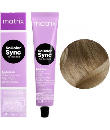 Безаммиачная краска для волос Matrix SoColor Sync Pre-Bonded Acidic 9NGA Очень светлый натуральный золотистый пепельный блондин 90 мл