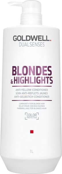 Бальзам анти-жовтий для освітленого волосся Goldwell Dualsenses Blondes&Highlights 1000 мл