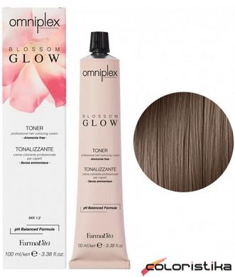 Безаммиачная краска для волос FarmaVita Omniplex Blossom Glow Toner 100 мл 7.8 Блондин кашемир