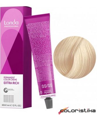 Фарба для волосся Londa Professional PERMANENT COLOR 12/16 Спеціальний блондин попелясто-фіолетовий 60 мл