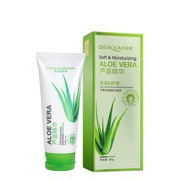 Пенка для умывания BIOAQUA Aloe Vera 92 % увлажняющая 100 г BQY78044