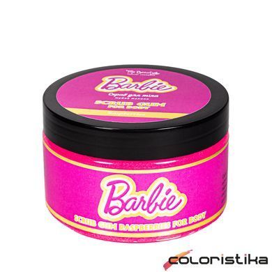 Cкраб жуйка для тіла Top Beauty Barbie з ароматом малини, 250 мл