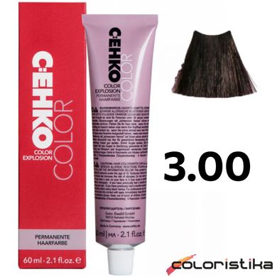 Краска для волос C:EHKO Color Explosion 3.00 темно-коричневый (седина) 60 мл